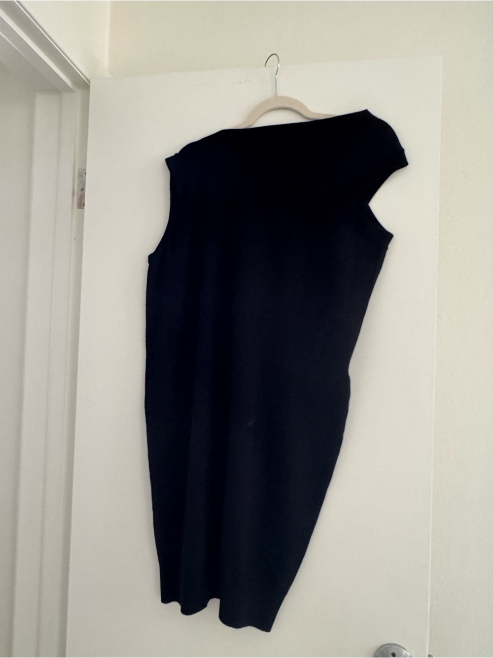 Alexander Wang One-Shoulder Black Knit Dress